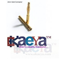 OkaeYa 2mm Gold Connectors 2 pairs (4pc)